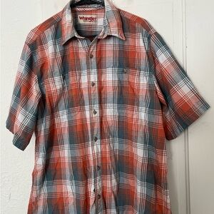 Wrangler Men's Red Plaid Shirt